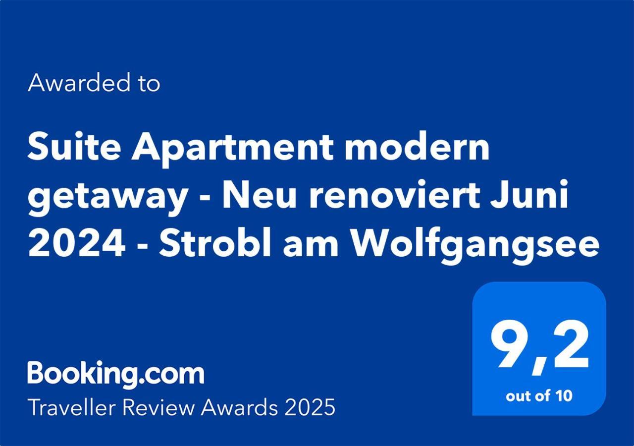 Suite Apartment Modern Getaway - Neu Renoviert - Strobl Am Wolfgangsee Exteriér fotografie